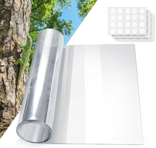Extra Thick Tree Trunk Protector Guard-79 L x 15.9" W PET Plastic Wrap for Iguana & Cat Prevention, DIY Plant Greenhouse Including Waterproof Transparent Acrylic Double-Sided Adhesive