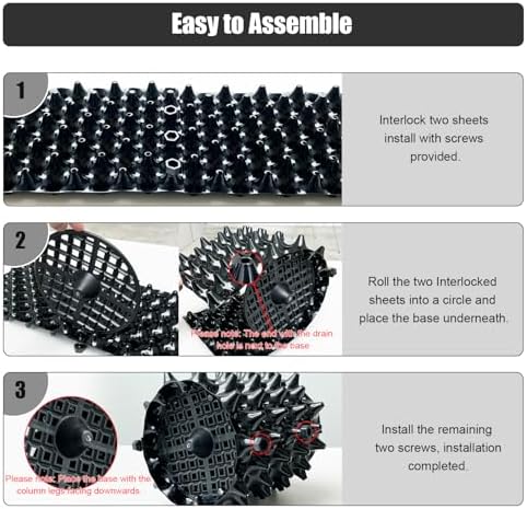 RooTrimmer 5 Gallon Air Pruning Containers, Roots Control Planter New Plastic Nursery Pots Fruit Vegetable Orchard Garden Self-Planting Pots, Size 12"x12", Black, (10P)