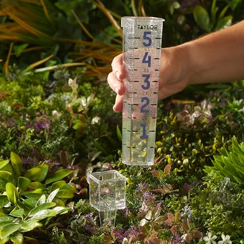 Taylor Rain Gauge Outdoor 5 Inch Capacity with Reflective Printing