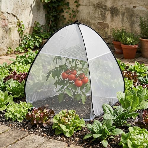 2Pcs Pop Up Garden Netting Bug and Shade Cover,Plant Sun Shade Netting Tent