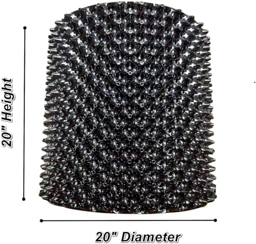 RooTrimmer Air Pruning Containers, 25 Gallon Air Pots for Big Tree, 100 Liter 20" X 20" D/H Special Packing Interlocked Large Air Root Pruning Planters Outdoor, Black, 5 Packs
