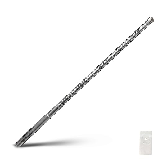 11/16 x 21 inch SDS Max Rotary Hammer Drill Bit, 18x540mm Carbide Tip Masonry Drill Bit,Concrete Drill Bit for Masonry, Brick, Stone, Concrete (Length :540mm / 21 inch, 18mm (11/16 in) Diameter)