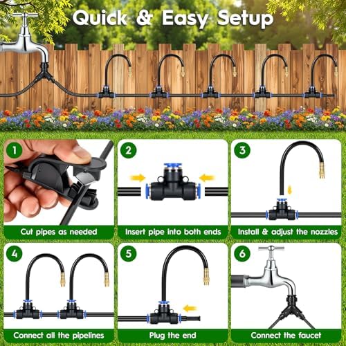 100FT 360° Adjustable Drip Irrigation System