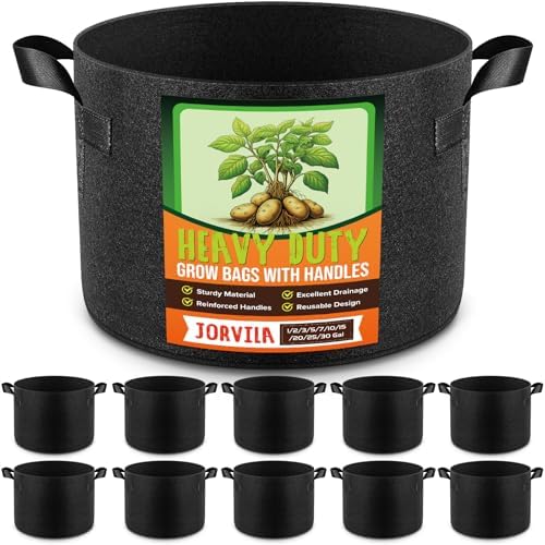 Jorvila 10-Pack 25 Gallon Grow Bags