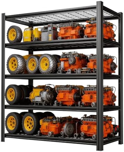 Garage Shelving, Heavy Duty Storage Shelves, Adjustable Boltless Units
