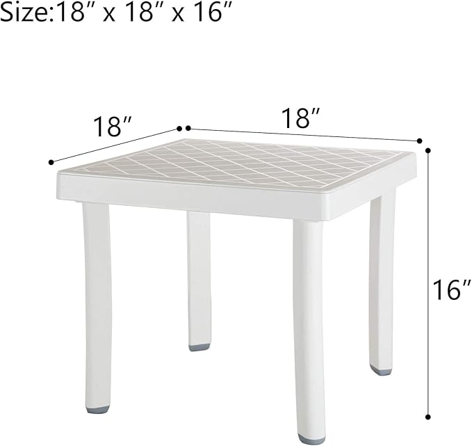 Domi Pool Lounge Chair Aluminum Adjustable Outdoor Chaise Lounge,All Weather Plastic Poolside Lounge Chair with Table for Deck Lawn Backyard, Blue Textilene