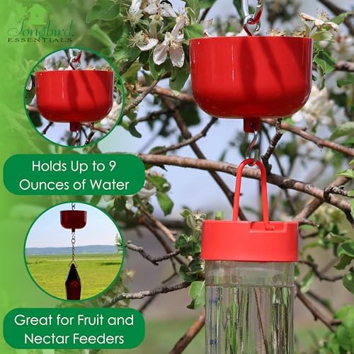 Songbird Essentials Nectar Protector Junior Bird Feeder Protection - Red