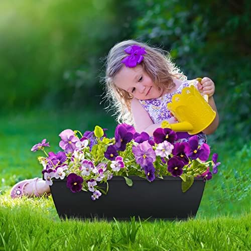 Window Box Planter,10Pack Plastic Vegetable Flower Planters Boxes