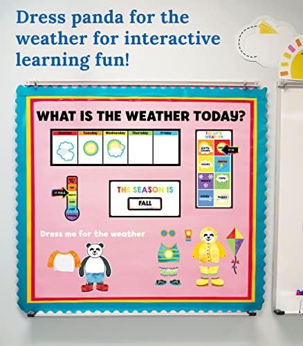 Carson Dellosa 56 pc Bundle of Dress for the Weather Bulletin Board Décor