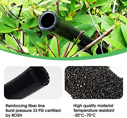 Maotong 40 FT 1/2 inch Drip Irrigation Tubing Main Line Hose Tube for Garden Irrigation System