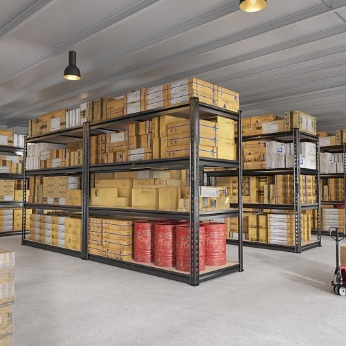 REIBII 2000LBS Storage Shelves,4-Tier Adjustable Garage Shelving for Pantry
