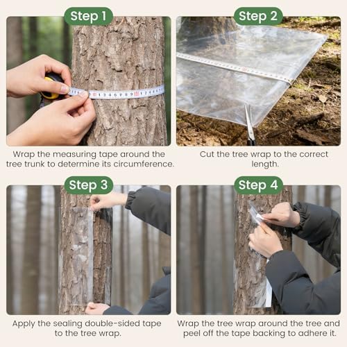Iguana Tree Wrap for Damaged Bark, Tree Trunk Protector Guard(79x15.75in)