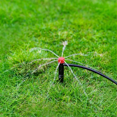 50pcs Adjustable Drip Irrigation Emitters: Garden Drippers for 1/4" Tubing