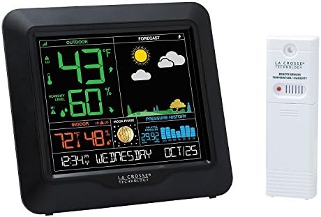 S84107 Wireless Color Forecast Station with Pressure & Atomic Time