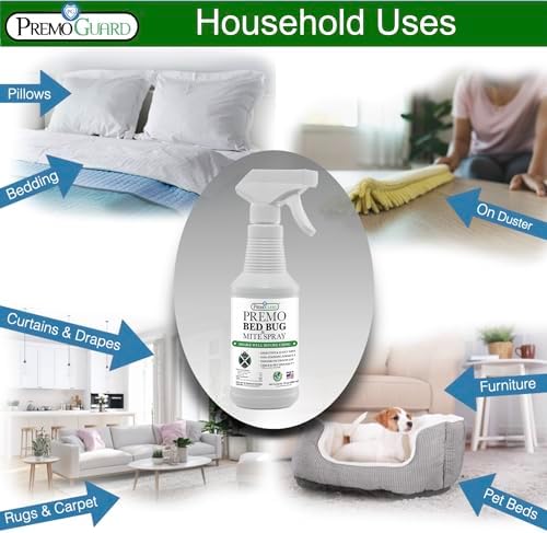 Premo Guard Bed Bug & Mite Killer Spray – University Tested 100% Kill Rate