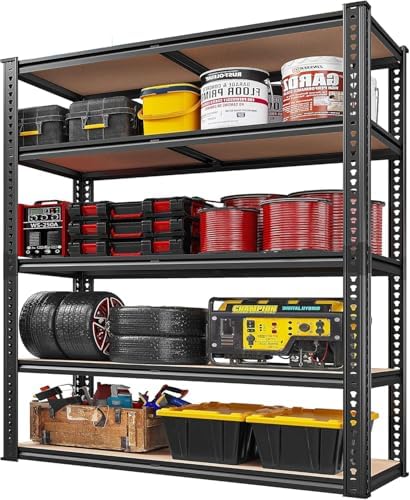 REIBII 40" W Storage Shelves Load 2500Lbs for Garage Pantry Closet Kitchen
