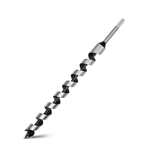 1-3/16 x 23.6 inch Auger Drill Bit for Wood,30mm x 600mm Hex Shank Ship Auger Bit for Soft Hard Wood, Plastic, Composite Materials and DIY Projects 1-3/16" (30mm)
