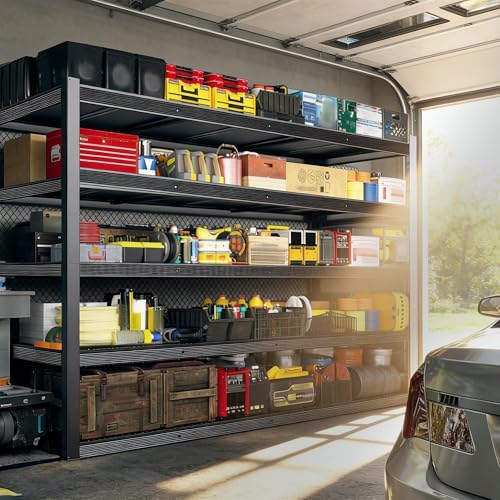84" H Garage Shelving,Storage Shelves 3050LBS Heavy Duty Storage Shelves,Adjustable Metal Shelving,for Garage,Warehouse,Basement,Pantry 84" H x 55" W x 24" D