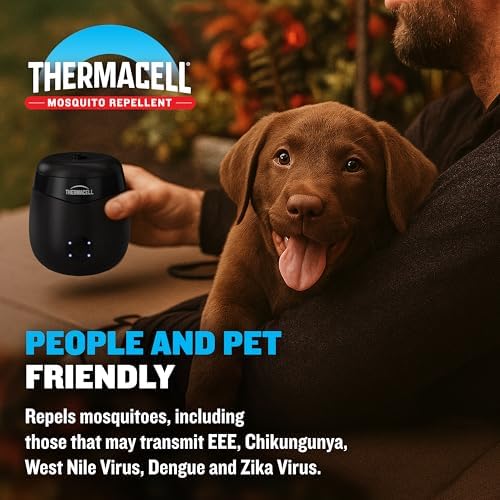 Thermacell E-ZoneGuard Patio Rechargeable Mosquito Repellent, 2-Pack, Value