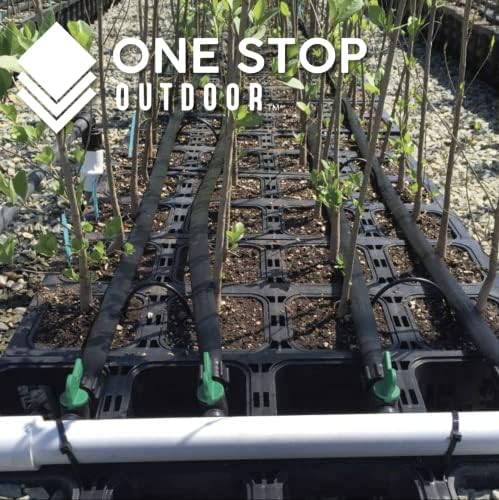 100-Pack 6" Inch Angled Drip Emitter Stake, (FITS 1/4" & 1/8" TUBING) for Precise Watering & Irrigation, Greenhouse, Container Gardening, Home Garden