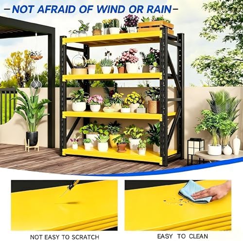 48" W Garage Storage Shelves, 3000LBS Heavy Duty Adjustable Shelving Unit