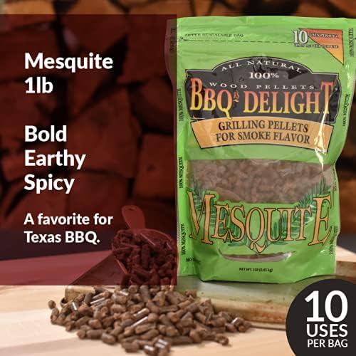 BBQr's Delight Wood Smoking Pellets - Super Smoker Variety Value Pack - 1 Lb. Bag - Apple, Hickory, Mesquite, Cherry, Pecan and Sugar Maple