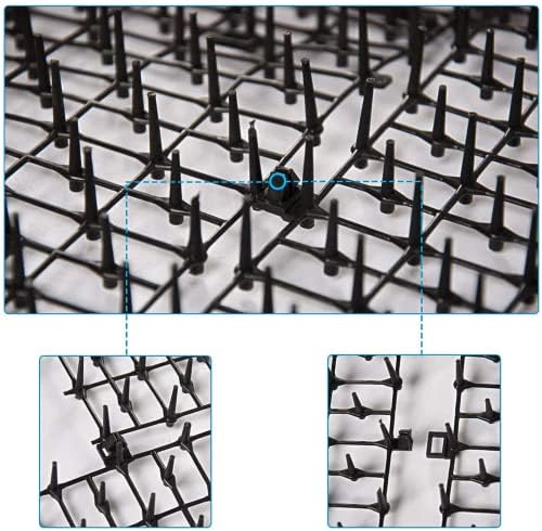 2 Pack 6.5ft Cat Scat Mat with Soft Spikes, 13ft Humane Indoor/Outdoor Cat Deterrent Strips for Garden Borders, Countertops & Furniture, 78" x 11" Each