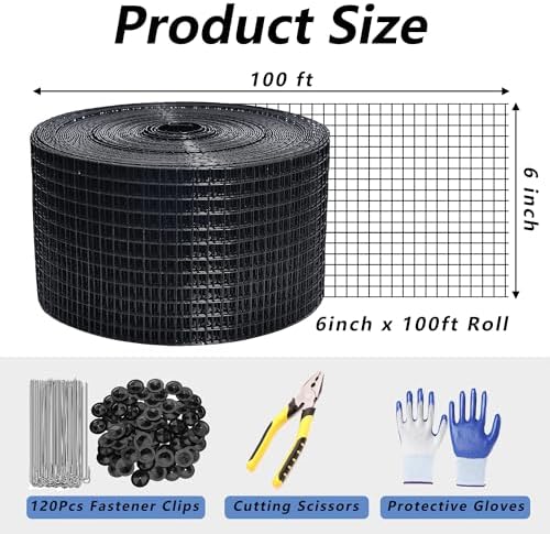 Critter Guard for Solar Panels, 6 in x 100 ft Solar Panel Bird Guard Mesh