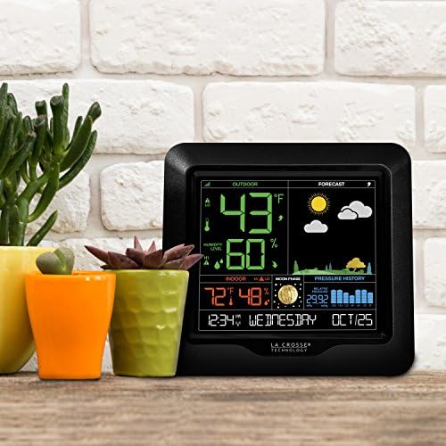 S84107 Wireless Color Forecast Station with Pressure & Atomic Time
