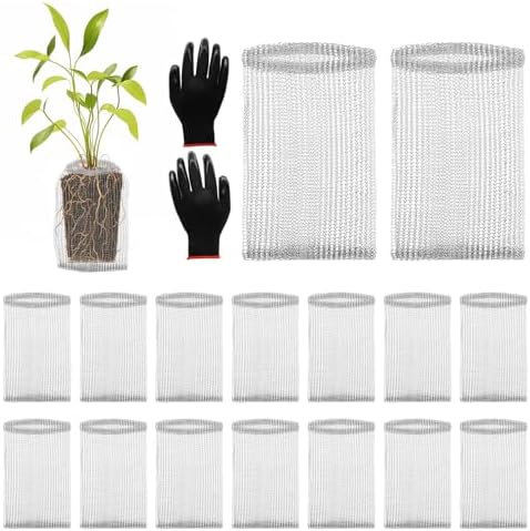 16 Pcs Gopher Baskets 1 Gallon Root Guard Proof Stainless Wire Steel Trap