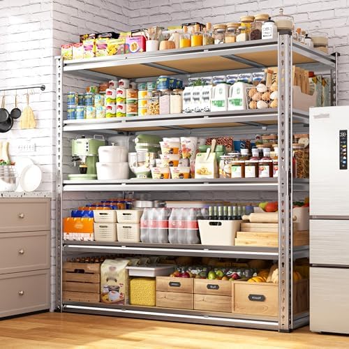 Galvanized Garage Shelving,3100LBS 5-Tier Metal Storage Rack