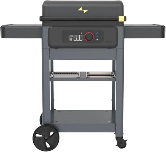Current Model G Griddle, Smart Electric Outdoor Flat Top BBQ Grill with 200°F to 600°F Range for Searing & Roasting, Digital Precision, Apartment-Friendly & Weather-Resistant, Onyx