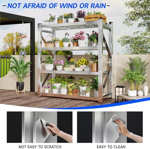 Heavy Duty Stainless Steel Shelving Unit, 2200 LBS Total Load Capacity
