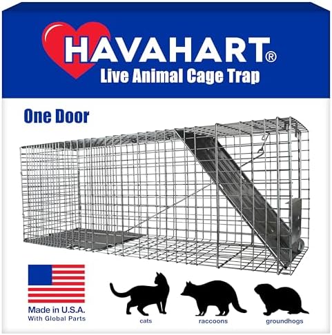 Havahart Large 1-Door Live Animal Trap for Raccoons, Cats, Bobcats, Beavers