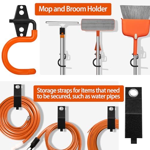 18 Pack Garage Hooks Heavy Duty - Anti-Slip Coating