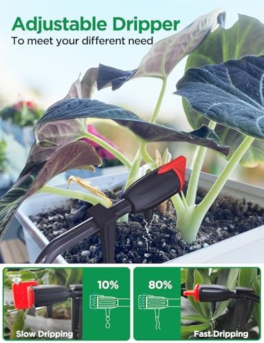 LetPot Automatic Watering System for Potted Plants, [Wi-Fi & App Control] Drip Irrigation Kit System, Smart Plant Watering Devices for Indoor Outdoor, Water Shortage Remind, IPX66, Green