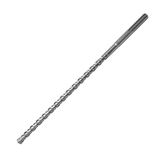 5/8 x 20 inch SDS Max Rotary Hammer Drill Bit, 16x520mm Carbide Tip Masonry Drill Bit, Concrete Drill Bit for Masonry, Brick, Stone, Concrete (Length :520mm / 20 inch, 16mm (5/8 in) Diameter)