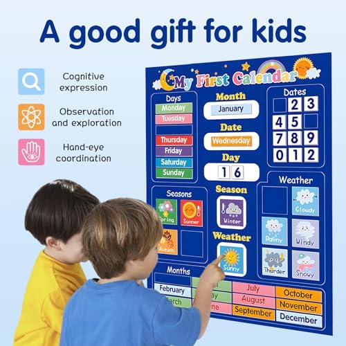 Adena Montessori Magnetic Learning Calendar, 3-6y