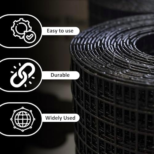 Solar Panel Bird Guard Mesh 8In x100 Ft 70 Fasteners Solar Critter Guard Solar Panel Pigeon Guard Bird proofing Solar Panel Bird mesh PVC Coated Galvanized net Pigeon Deterrent