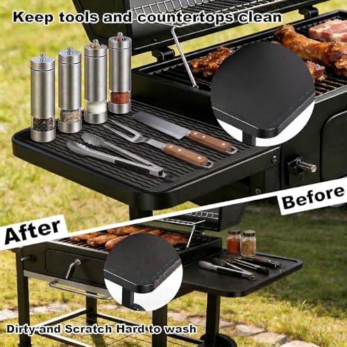 Silicone Grill Tool Mat for Blackstone Griddle Side Shelf Spatula Mat