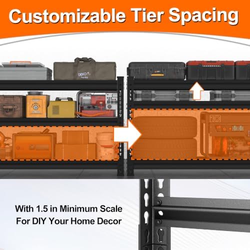 Metal Garage Shelving for Storage - 48" W x 16" D x 39" H