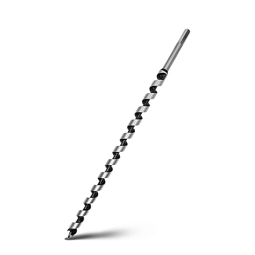 3/4 x 18 inch Auger Drill Bit for Wood,19mm x 460mm Hex Shank Ship Auger Bit for Soft Hard Wood, Plastic, Composite Materials and DIY Projects 3/4" (19mm)