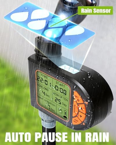 Drip Irrigation System with Sprinkler Timer 1/2" 1/4" Irrigation Tubing
