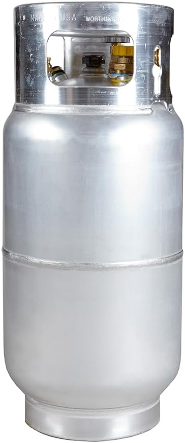 New 33.5 lb Aluminum Forklift Propane Cylinder Tank With Quick Fill Valve