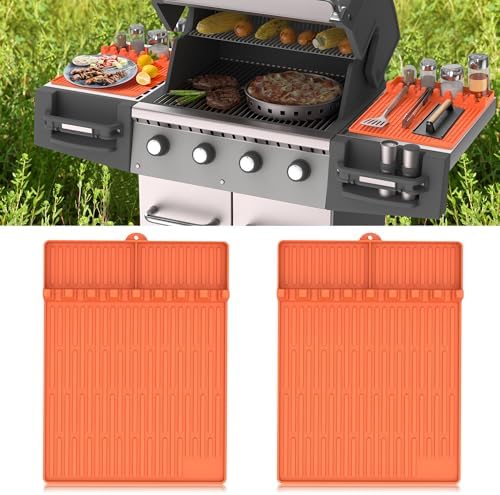 Silicone Grill Mat for Blackstone Griddle Accessories, 8-Slot Tool Mat
