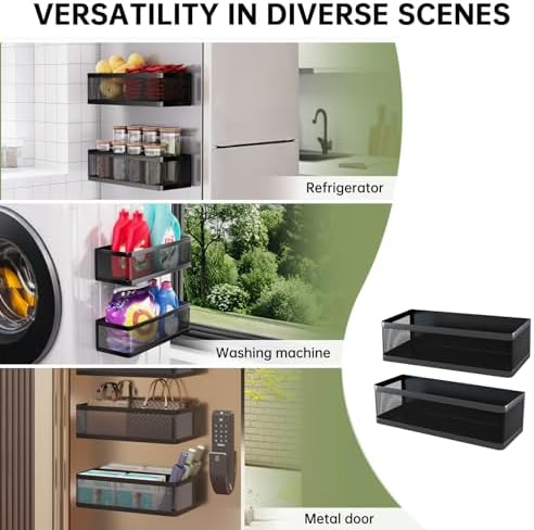 2-Pack Magnetic Shelves Laundry Room Organization