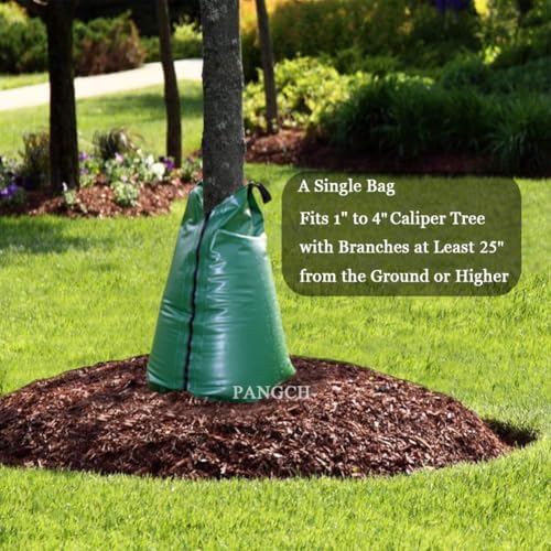 Tree Watering Bag, 20 Gallon Slow Release Tree Watering Bags-Drip Irrigation Bag for Newly Planted or Established Trees (4 Packs)