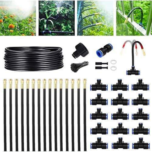 49.21FT 360° Adjustable Drip Irrigation System for Garden