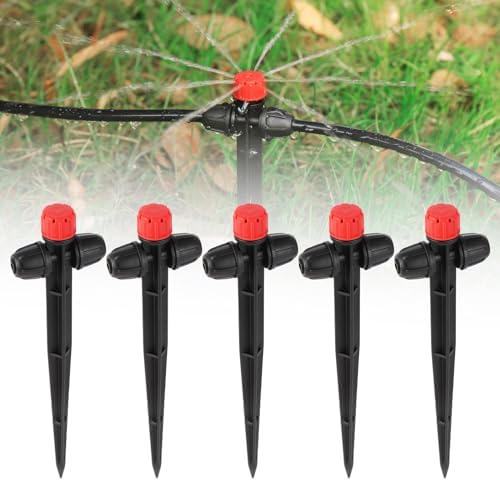 25 Pcs Drip Irrigation Fan Emitter for 1/4" Irrigation Tubing