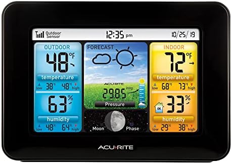 AcuRite Wireless Home Weather Station with Color Display,Indoor Outdoor Thermometer and Temperature Sensor (02077M),(Pack of 10)